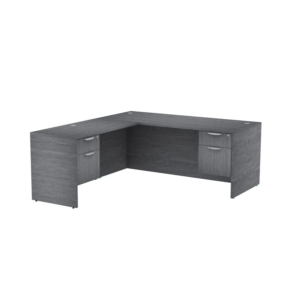 Classic Laminate L Desk 3/4 Pedestal 71" x 78" Footprint