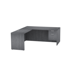 Classic Laminate L Desk 3/4 Single Pedestal 71" x 84" Footprint