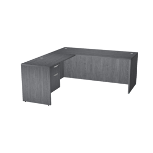 Classic Laminate L Desk 3/4 Single Pedestal 71" x 78" Footprint
