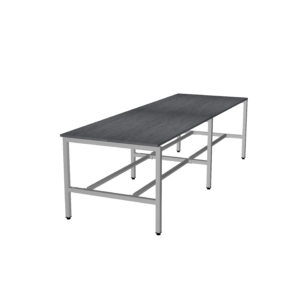 Elements Basic U Leg Work Table 48" x 142" 41"H